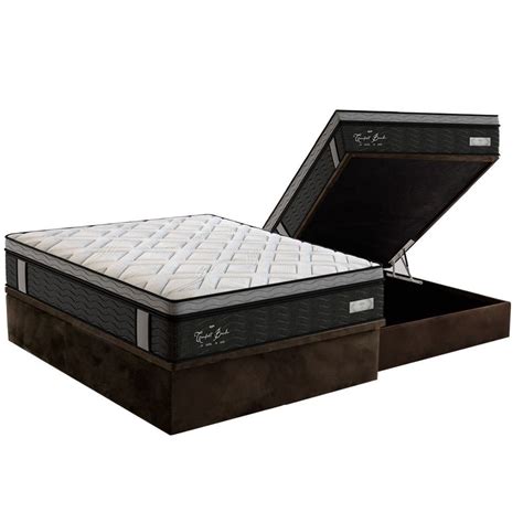 Cama Box Ba Casal Colch O Molas Ensacadas Pelmex Masterpocket Confort