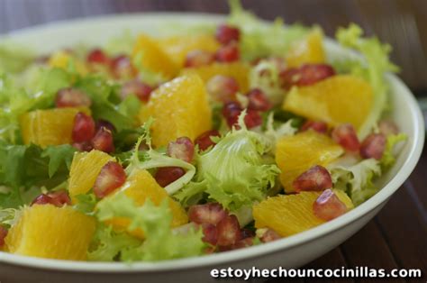 Receta De Ensalada De Granada Y Naranja Con Vinagreta De Bals Mico