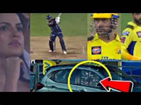 Dhoni Natasha Gets Shocked When Hardik Pandya 6 Breaks Car Class In Csk