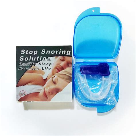 Snore Stopper Anti Snoring Mouth Guard Device Sleep Aid Stop Apnoea