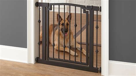 Metal Wrought Iron Dog Gate Pet Gates Heavy Duty Indoor Outdoor Nmn