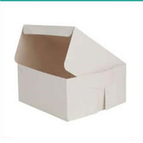 Printed Duplex Paper Cake Packaging Box 500 Gram Without Window At Rs