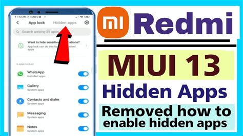 How To Hide Apps Miui 13 Hidden App Not Showing In Miui 13 Miui 13