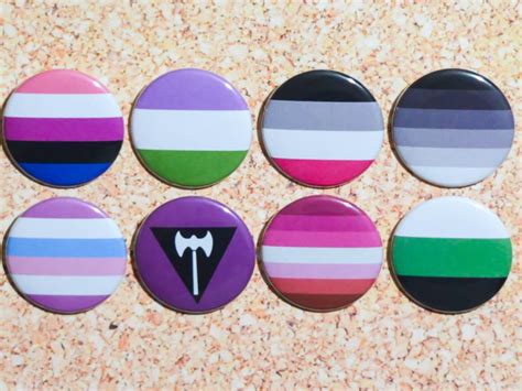 Pride Flag Pins Mixandmatch Genderfluid Genderqueer