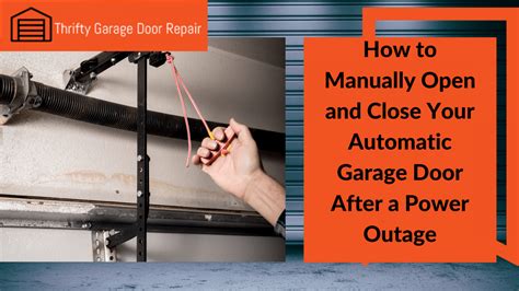 Manually Operate Your Automatic Garage Door After A Power Outage