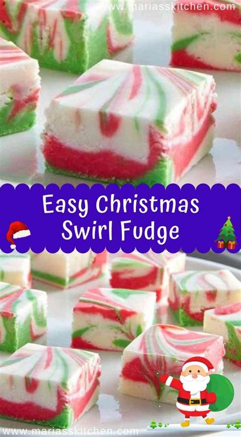 Easy Christmas Swirl Fudge Marias Kitchen