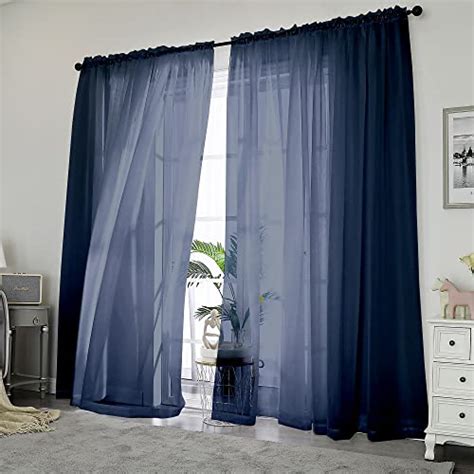 I Tested the Elegance and Versatility of Navy Blue Sheer Curtains: Here ...