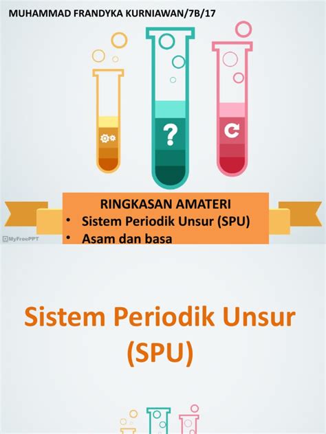 Rangkuman Materi Sistem Periodik Unsur Spu Serta Asam Dan Basa Pdf