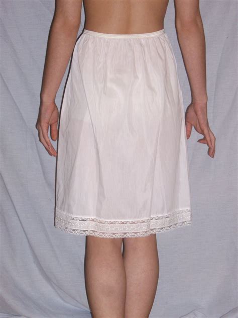 Vintage Lorraine White Half Slip Size Medium New Nwt From Missjewel On