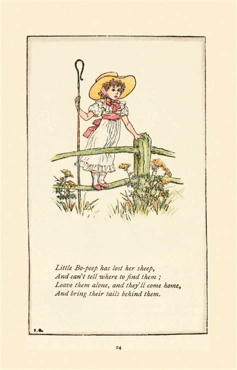 Little Bo Peep Has Lost Her Sheep Poem From Mother Goose Nursery