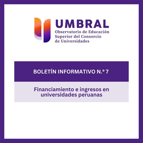 Boletín Informativo N 7 Umbral