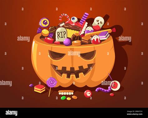 Full Bag Of Sweets Stock Vector Images Alamy