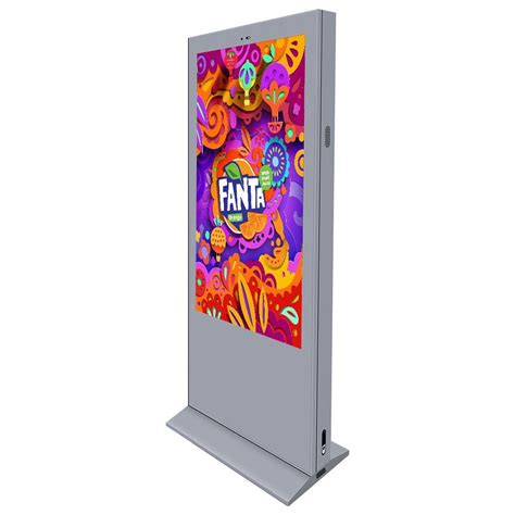 Stocked Single Sided Outdoor Digital Signage IP65 Dooh Media Totems