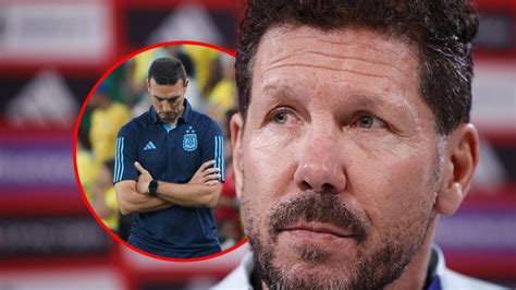 La Tajante Sentencia De Simeone Sobre La Bomba De Scaloni En La Selección “tengo Claro Cuando