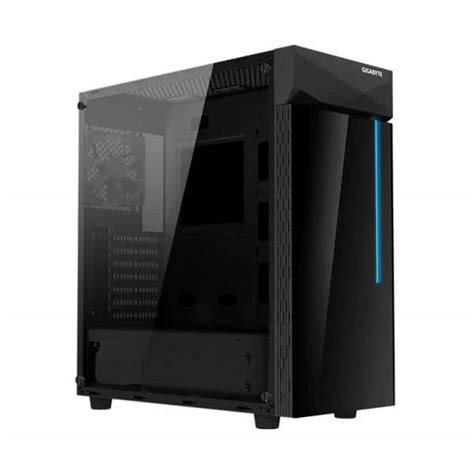 Gigabyte C200g Glass Atx Mid Tower Black Cabinet With Temper Glass Side Panel Clarion Computers