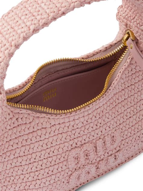 Miu Miu Crochet Knit Hobo Bag Farfetch