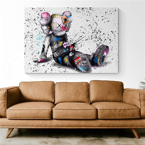 Kaws Wall Art Kaws Canvas Kaws Canvas Art Kaws Canvas - Etsy