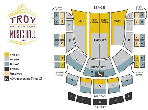 Ruoff Music Center Seating Chart With Seat Numbers