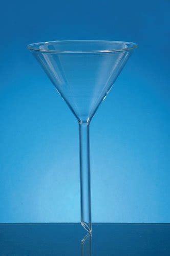 AVI Borosilicate Glass Long Stem Filter Funnel For Chemical Laboratory