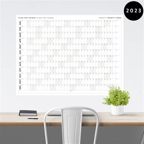 Giant 2023 Wall Calendar 2023 Wall Planner Annual Planner - Etsy UK