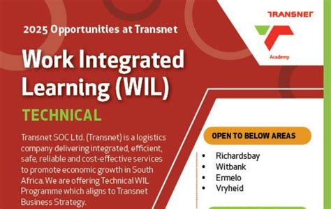 Transnet Work Integrated Learning Wil Programme 2025 Technical