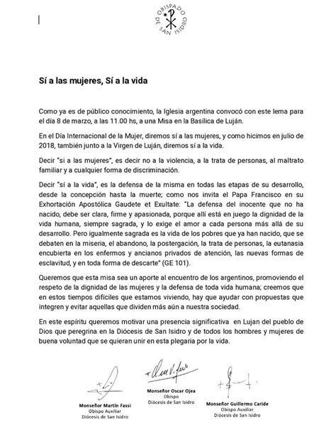 Carta De Los Obispos