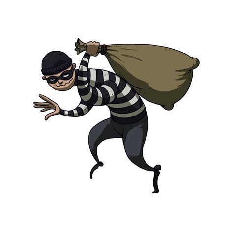 Running Thief Clipart