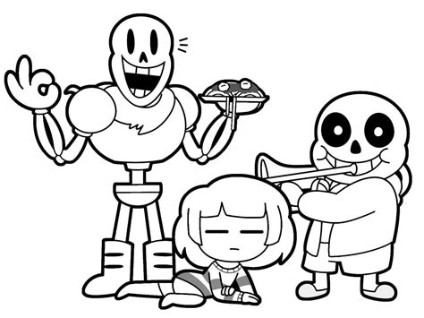 Free Printable Undertale Coloring Pages Pdf Coloringfolder