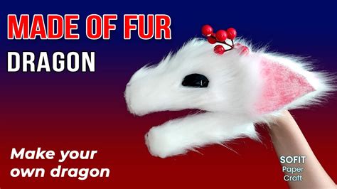 Amazing FUR DRAGON On Hand How To Make Such A Dragon Sofit