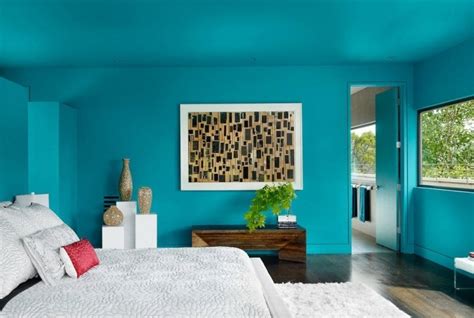 Décorer les murs d’une peinture turquoise - 38 idées d’été