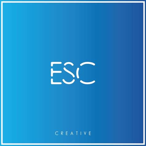 Premium Vector Esc Premium Vector Latter Logo Design Creative Logo