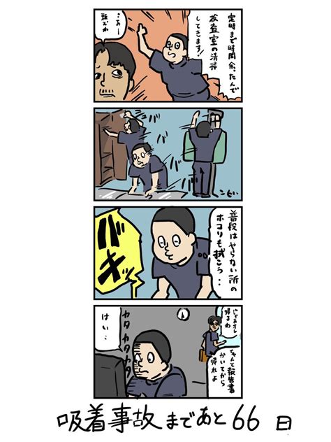 「100日後に吸着事故を起こす放射線技師 34日目 」からばく社の漫画