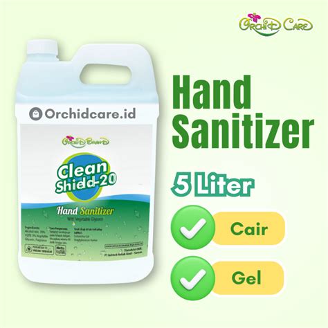 Jual Orchid Care Hand Sanitizer Gel Cair 5 Liter Clean Shield