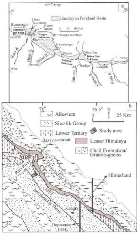 A Map Of The HFB Showing The Various Sub Basins Along East West