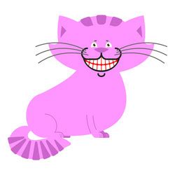 Cheshire Cat Smile Alice Vector Images 93