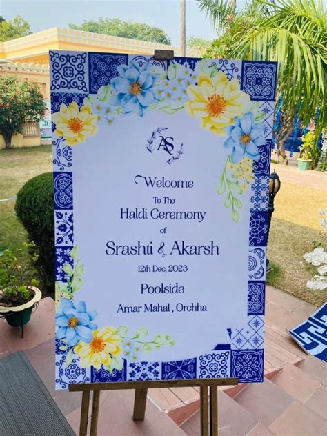 Shrashti Akarsh Haldi Welcome Standee Graphic360 Best Graphic