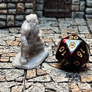 Dwarven Blacksmith Miniature Dnd Pathfinder RPG Resin Etsy