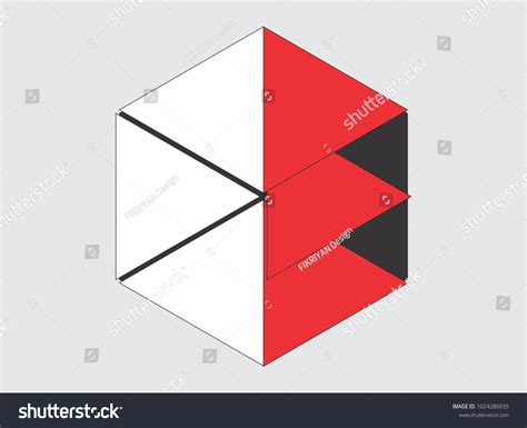 Red White Hexagon Logo Design Stock Vector (Royalty Free) 1024286935 | Shutterstock