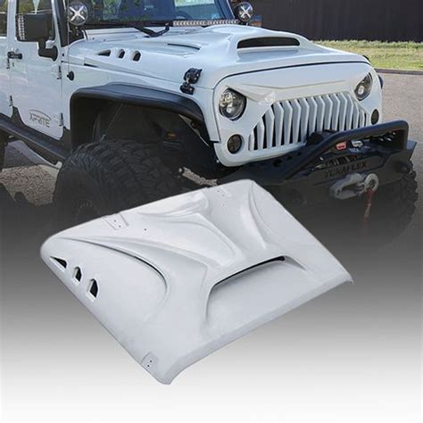 Beast Series Fiber Glass Hood 07 17 Wrangler Jk Xprite Side By