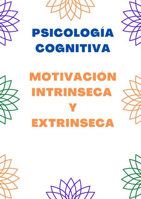 Motivación intrínseca y extrínseca Andrea Serrano uDocz