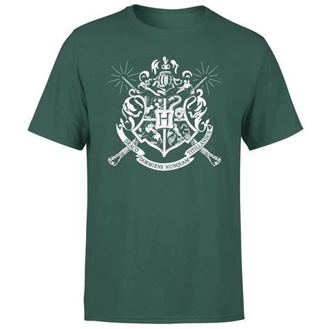 Harry Potter Hogwarts House Crest Mens T Shirt Green Clothing Zavvi Uk