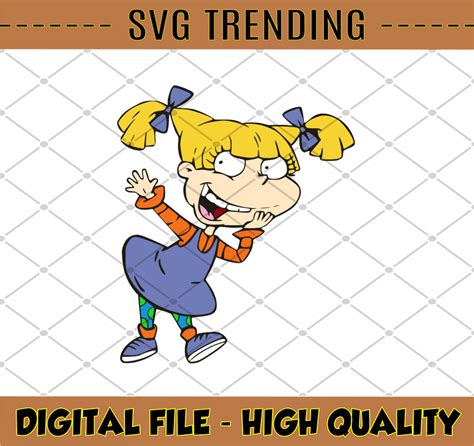 Angelica Pickles Rugrats Svg Png Dxf Cricut Silhouette C Inspire Uplift