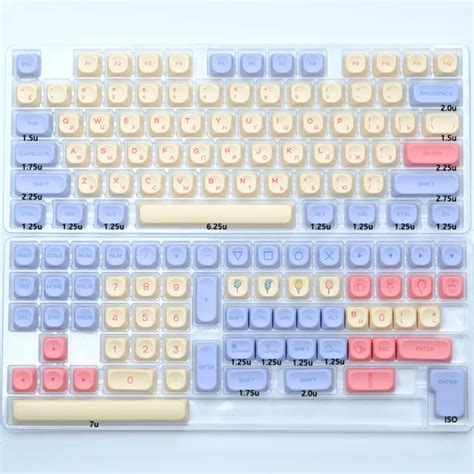 Zhnyge 138 Keysset Pbt Koa Profile Sushi Keycaps Russian Korean