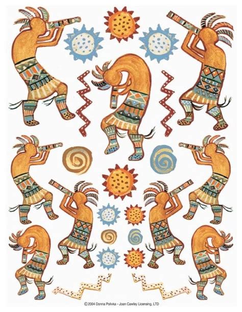 Kokopelli Dancers 2 Sheet IdeaStix Accents Peel And Stick Traditional