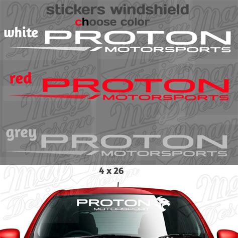 Car Stickers Windshield PROTON Suitable For Proton Cars Lazada