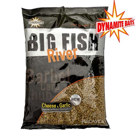 Пелети Dynamite Baits Big Fish River Cheese Garlic Пелети и гранули