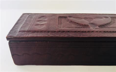 Tooled Brown Leather African Tuareg Box For Sale At 1stDibs