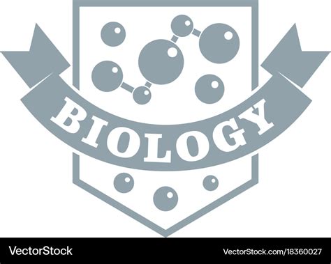 Evolution Biology Logo Simple Gray Style Vector Image