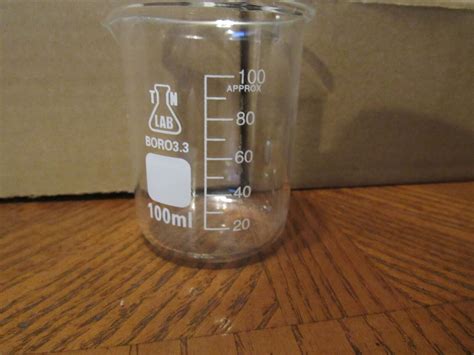 100ml Beaker Low Form Griffin Boro 3 3 Glass Double Scale Graduated 2