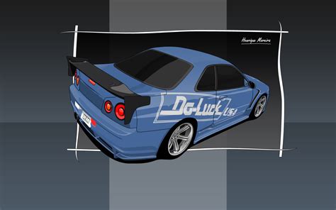 Nissan Skyline Gt R R34 By Henrique Moreira On Deviantart